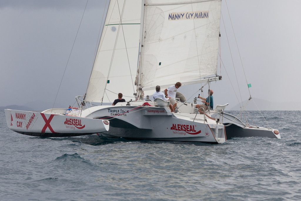 Triple Jack - line honors in 46th Peg Legs Round Tortola Race