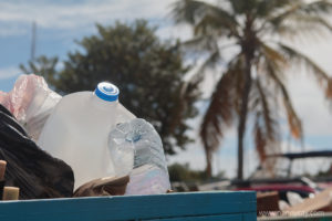 Plastic and glass recycling at Nanny Cay