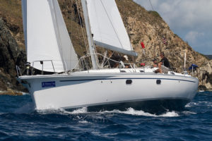 CSA Bareboat 1 winners: Warwick Dunnett's Beneteau Oceanis 50, Subvers!ve ~ JogFund , racing for the Subvers!ve Music Foundation in honour of his son © BVISR/www.ingridabery.com