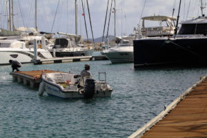 Walcon dock installation, outer marina