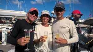 Champagne sailing conditions, on and off the water, plus great racing are in store for everyone at this year's BVISR. Class winner, Jeremi Jablonski and crew on the Hanse 430 Avanti (USA) are back for more of the same! © Michelle Slade