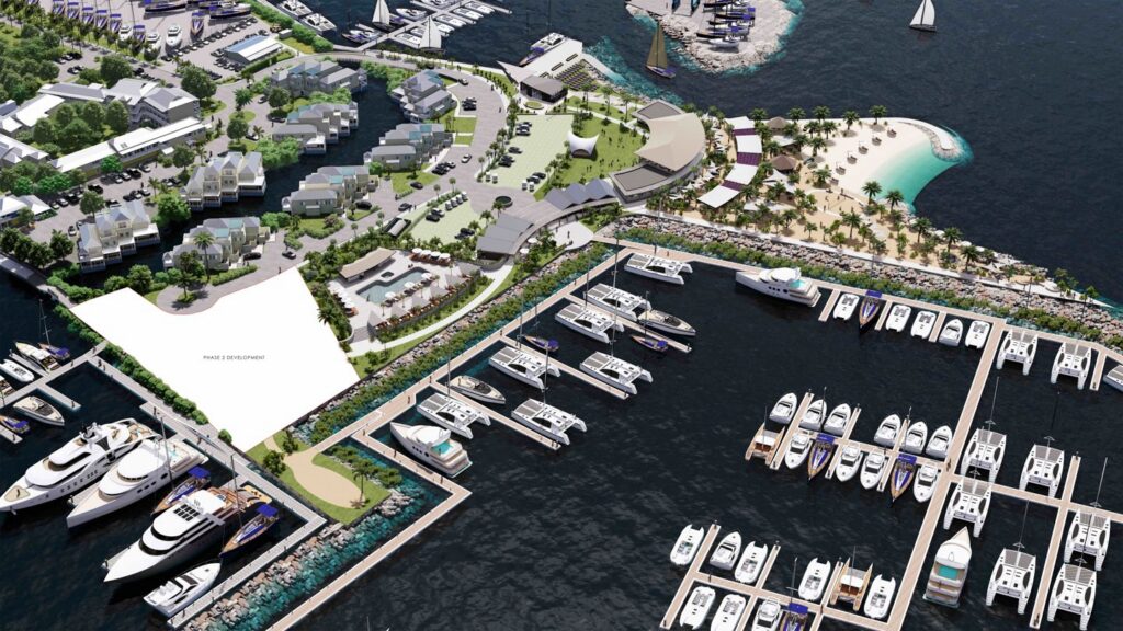 Nanny Cay South Marina aerial rendering