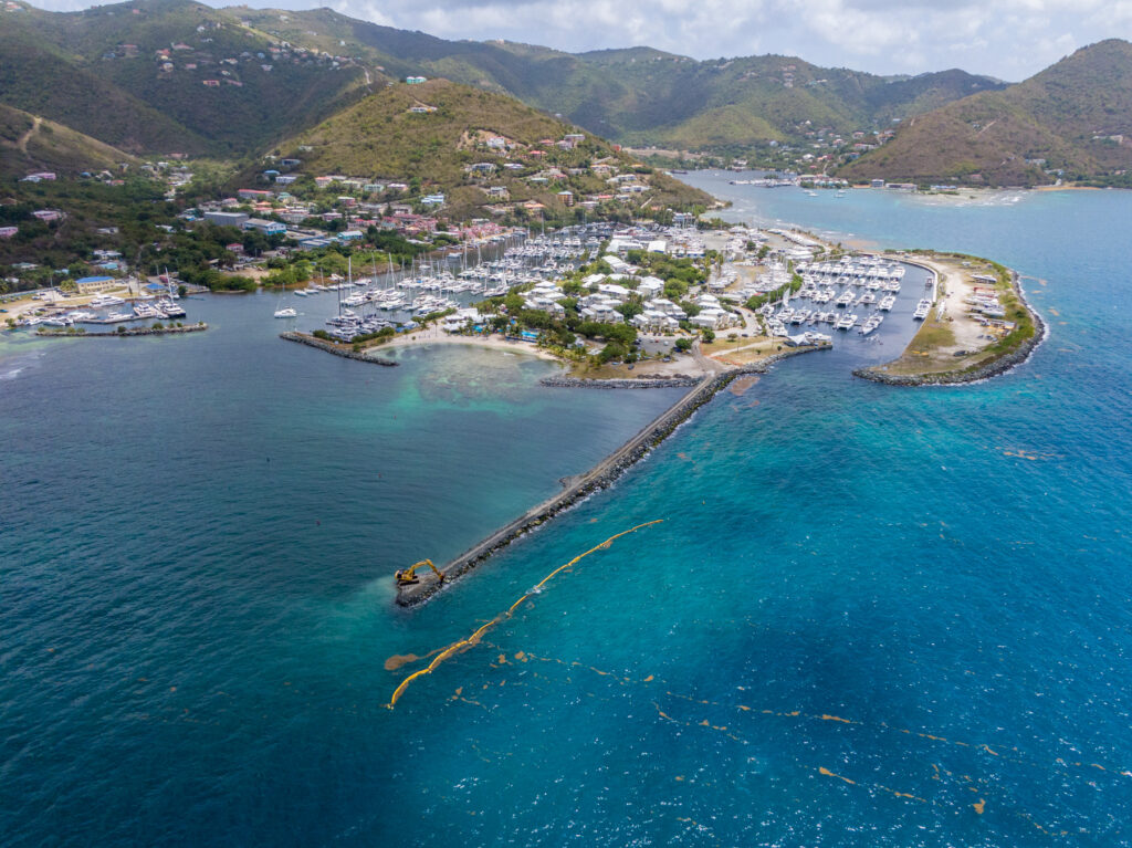 Nanny Cay South Marina - new breakwater