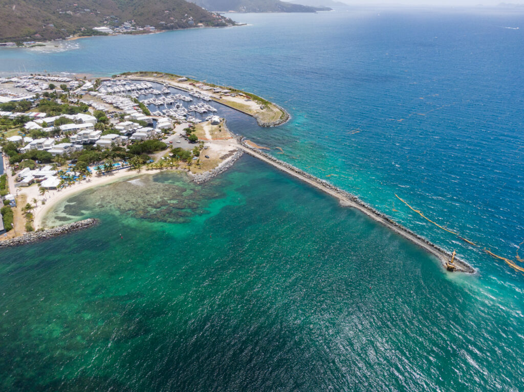 Nanny Cay South Marina - new breakwater